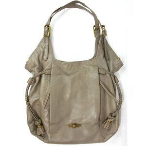 Elliot Lucca Sintra Pebbled Leather Double Strap Shoulder Bag Hobo Handbag